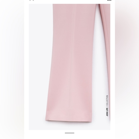 ZARA NWT MINI FLARE PANTS AND METAL BUTTON JACKET - Picture 11 of 11